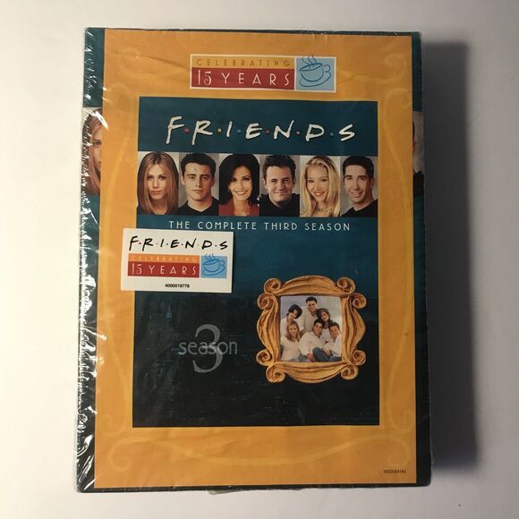 F.r.i.e.n.d.s 3rd TV Season DVD 15 yrs Celebration Stiller Selleck Crystal New - Picture 2 of 6